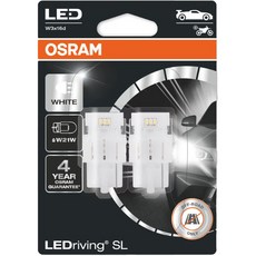 OSRAM 歐司朗 轉向燈 方向指示燈 LED燈泡 2入, 白色 (6000K), 1個