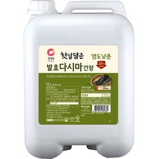 햇살담은 대상 염도낮춘 발효 다시마 간장, 15L, 1개