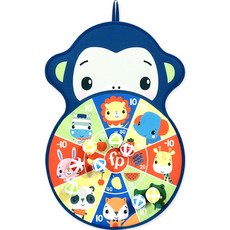 fisher-price 費雪 嬰幼兒雙面飛鏢遊戲, 混合顏色, 1個