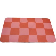 하이어리 규조토 체크 욕실 발매트, 08, 1개