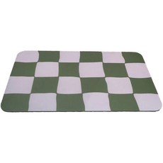 하이어리 규조토 체크 욕실 발매트, 09, 1개