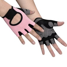 UNHAVE 防滑運動手套 雙手套組, D 粉紅色