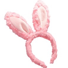 Slow Deco 活動派對兔子髮箍, 1個, 粉紅色