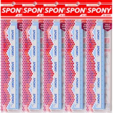 SPONY 柔軟貼合孔洞螺旋羽球握把布 N-3000, 天空藍, 5個