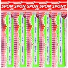 SPONY 羽球 Soft Fit 孔洞螺旋握把布 N-3000, 霓虹綠, 5個