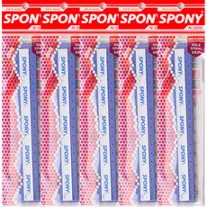 스포니 배드민턴 소프트핏 홀스파이럴그립 N-3000, 네이비, 5개