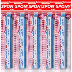 SPONY 羽球 Soft Fit 孔洞螺旋握把布 N-3000, 藍色, 5個