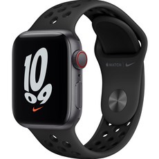 Apple 워치 SE, 40mm, GPS+Cellular, 스페이스 그레이 케이스, 안트라사이트/블랙 밴드