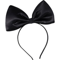 Slow Deco 活動派對蝴蝶結髮箍, 1個, 黑色