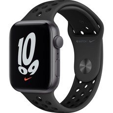 Apple 워치 SE, 44mm, GPS, 스페이스 그레이 케이스, 안트라사이트/블랙 밴드