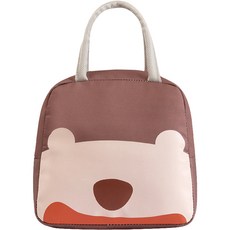 ZOOLO 小熊保溫保冷便當袋, 棕色