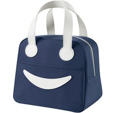 ZOOLO 微笑保溫保冷袋 便當野餐包, 海軍藍