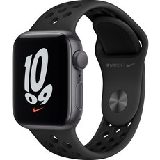 Apple 워치 SE, 40mm, GPS, 스페이스 그레이 케이스, 안트라사이트/블랙 밴드