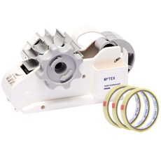 MoTEX 膠帶分配器 + 16mm 膠帶 3p, 1套, 白色(膠帶座)