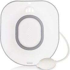 Dosomaru 舒適折疊坐浴 + 起泡器套裝, 1套, 白色