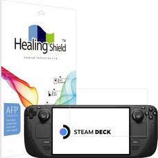 Healing Shield Valve Steam Deck 抗油污螢幕保護貼套組, 1套, 單一商品