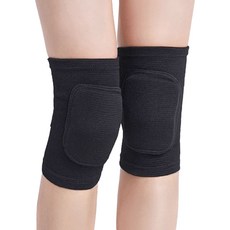 無品牌 瑜珈健身膝蓋保護帶 2條入, 1組, 黑色