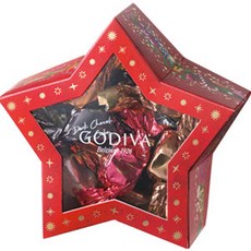 GODIVA 聖誕巧克力星星造型禮盒 9顆入, 1盒, 75.71g