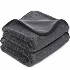 차싹 세차 트위스트 타월 CH020 60 x 90 cm, 2개, 그레이