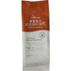 Hyung Kuk F&B 經典中深烘焙綜合咖啡豆, 未研磨, 1kg, 1包