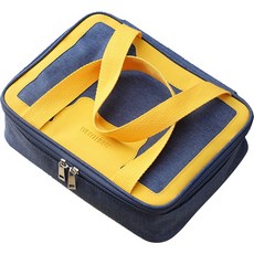 Hib&Body 一鍵式餐盤便當袋, 1個, 藍色