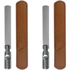 Darkness 不鏽鋼美甲磨棒, 2個, 銀色