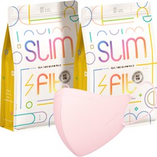 CLA 슬림핏 라이트패키지 컬러 새부리형 마스크 유아용 초소형, 25개입, 피치베이지, 2개