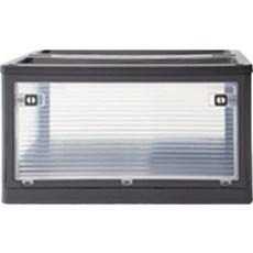 PaN EASY LIFE 輕鬆收納開放式折疊收納箱 84L, 1個, 煙灰色