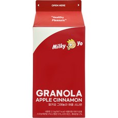 Milky Yo 格蘭諾拉蘋果肉桂麥片, 1盒, 210g