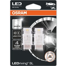 OSRAM 歐司朗 方向燈 方向指示燈 LED燈泡 2入, 1個, P27/7W, 白色 (6000K)