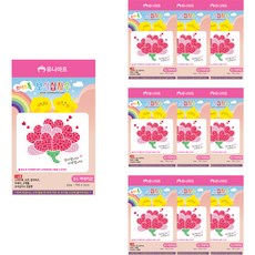 Uniart 手機支架 鑽石畫 01 康乃馨, 10個, 混合顏色