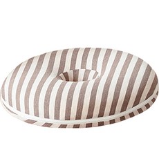 Royer 孕婦甜甜圈靠墊, 棕色條紋, 1入