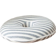 Royer 孕婦甜甜圈靠墊, 灰色條紋, 1入