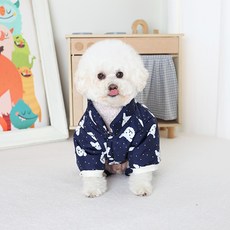 AMYLOVESPET 狗狗VA鋪棉連身衣, 海軍藍