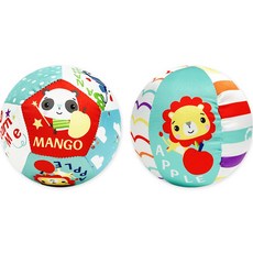 fisher-price 費雪 布球觸感發展玩具2件組, 混合色