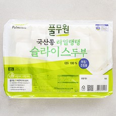 풀무원 국내산 콩 리얼탱탱 슬라이스 두부 부침용, 1개, 3kg