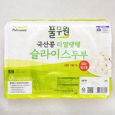 풀무원 국내산 콩 리얼탱탱 슬라이스 두부 마파용, 1개, 3kg