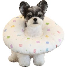 RITOGATO 狗狗可拆式外罩軟墊頸圈, 果凍熊, 1個