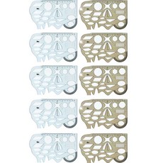 ibis 可彎曲形狀尺 2款 x 5入, 透明, 灰色, 1套