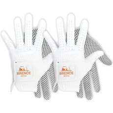 BRENCE Park Seoul B男款高爾夫手套 雙手款組, 橘色