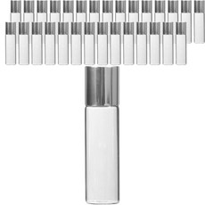 강군샵 롤온 향수 공병 5ml, 30개, 실버(캡) + 투명(용기)