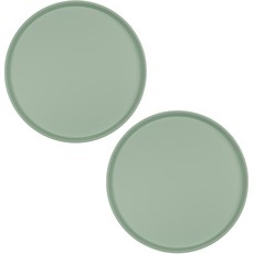 플라라 논슬립 원형 메탈 트레이 2p, 04 스프링 민트