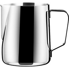 KALDIN 牛奶壺 刻度款 基本不鏽鋼拉花杯 350ml, 1個, 銀色