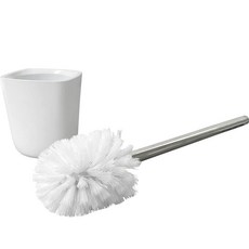 Sol&Soul 不鏽鋼馬桶刷 + 壁掛式支架組, 1套, 淺灰色