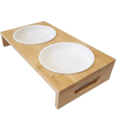 Traddle 狗貓木製餐桌瓷飯碗套裝 2 件套, 1套, 混色