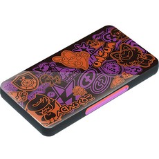 HOHU 秋元 任天堂 Switch 遊戲卡盒 卡匣遊戲收納盒 24格 鋼化玻璃保護殼 朱/紫, 1個, 單一商品