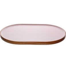 plala 彩色橢圓托盤, 粉紅色, 1個