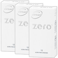 Lifestyles Zero 콘돔, 12개입, 3개