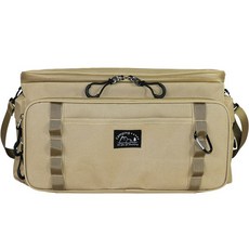 厚戶外新鮮午餐盒野餐保溫袋 40 x 19 x 22 厘米, 卡其色