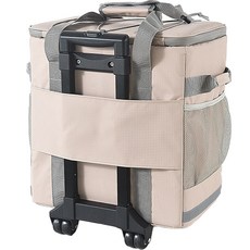 大容量戶外露營冰袋冰袋, 37L, 米色